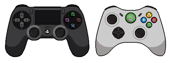Pixel art XBOX 360 controller