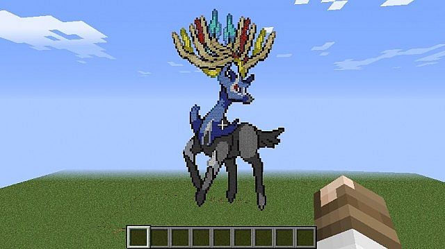 Pixel art Xerneas