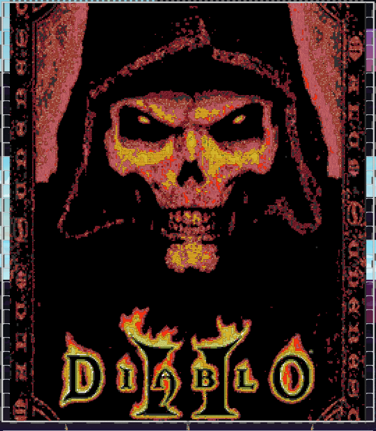Diablo 2 pixel art