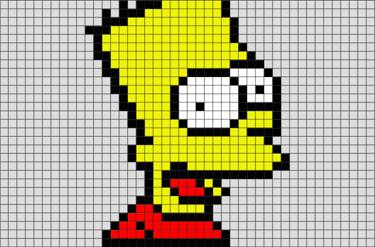 Pixel art Bart