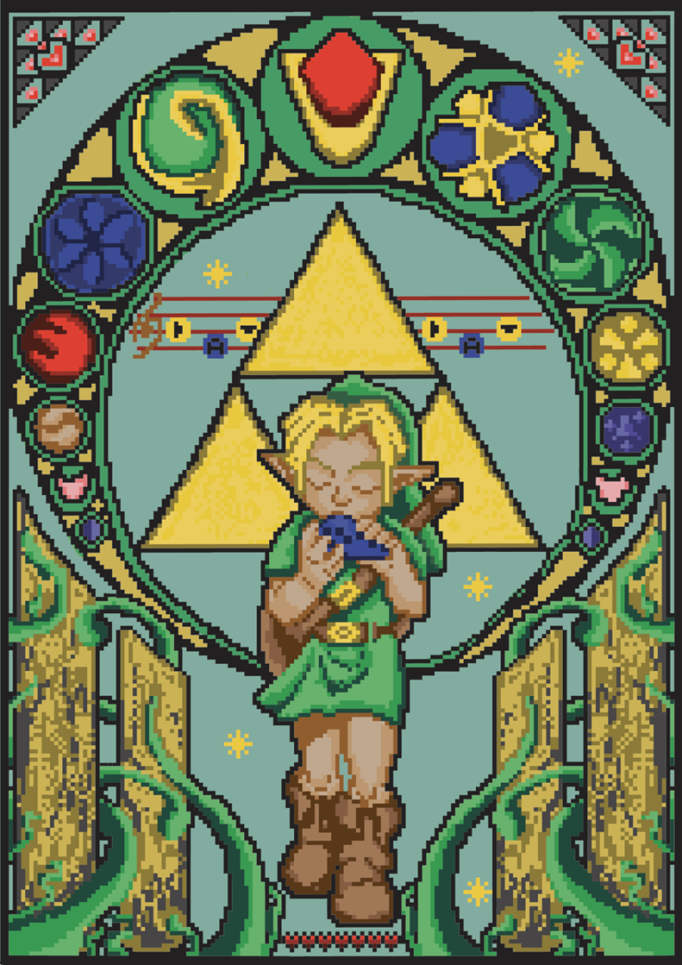 Pixel art Nouveau