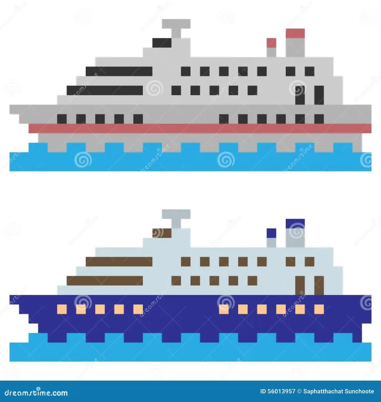 Pixel art Bateau