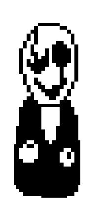 Pixel art Undertale gaster