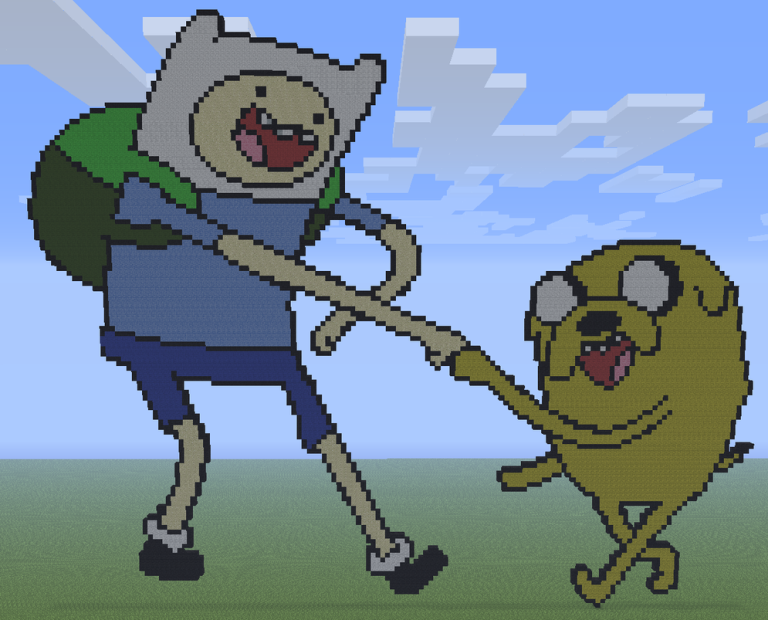 Finn y Jake pixel art