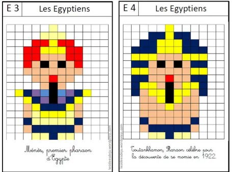 Pixel art Egyptien