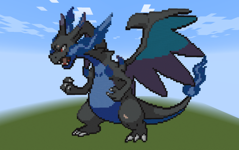 Mega Charizard pixel art