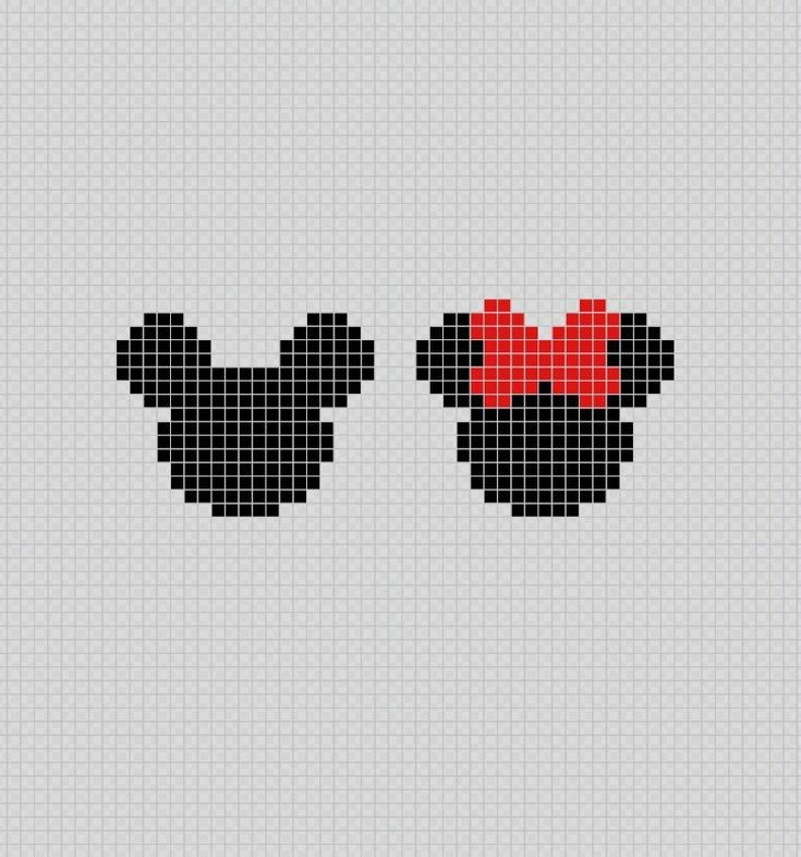 pixel art disney minnie