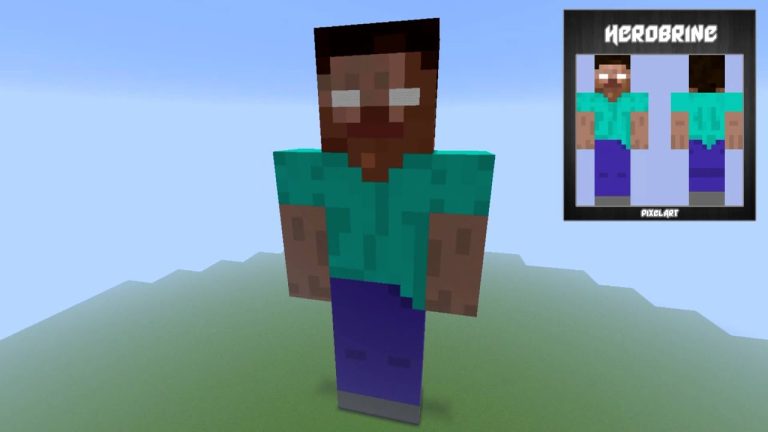 Como fazer o pixel art do herobrine