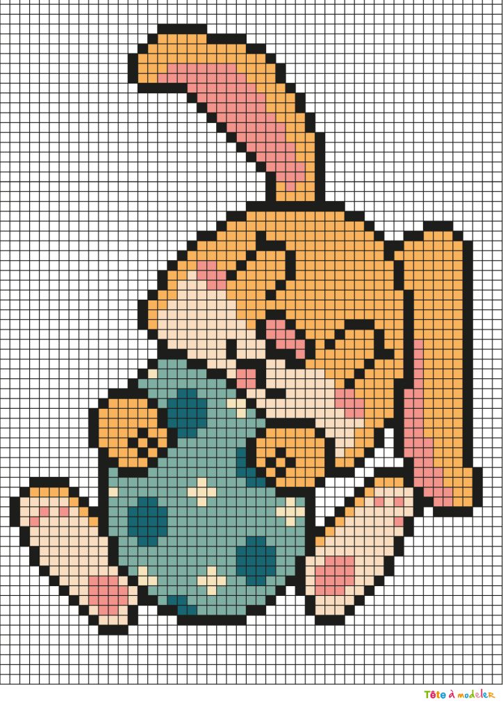 Pixel art Lapin