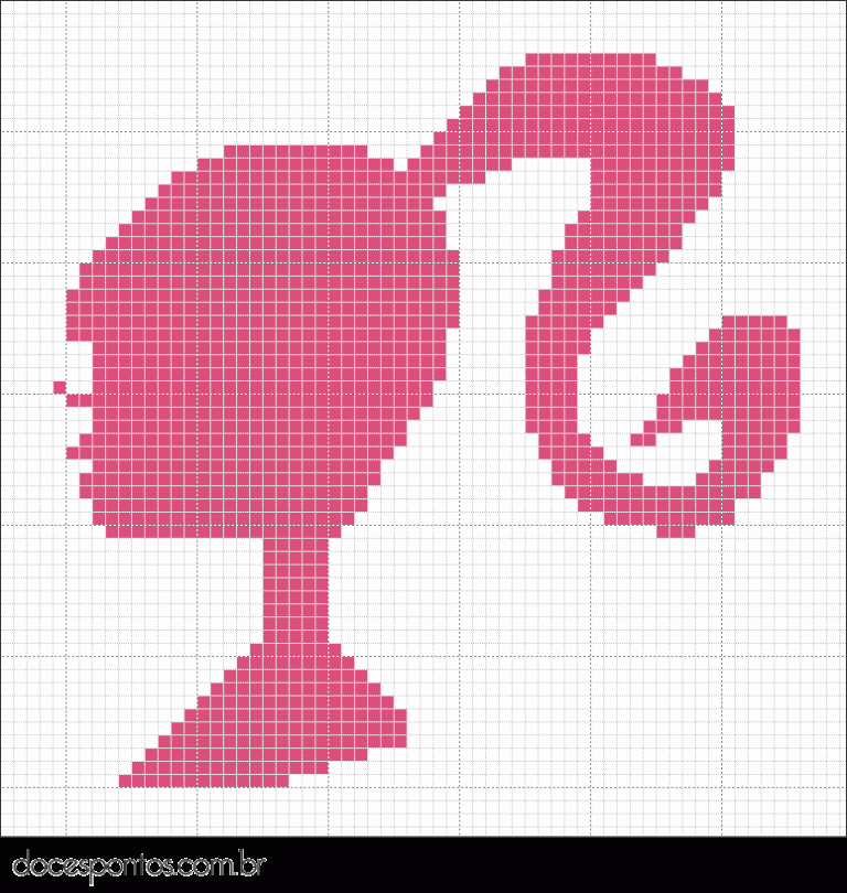 Pixel art Barbie
