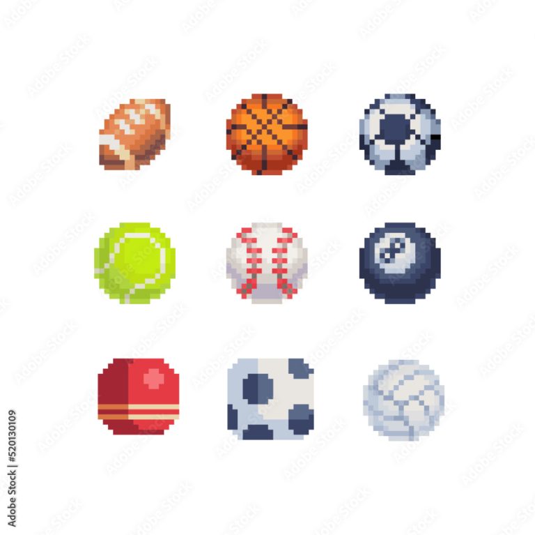 Pixel art Rugby | Modèle Coloriage Facile | Dessin à Imprimer