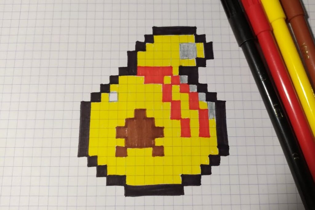 Pixel art facile sac de clochettes