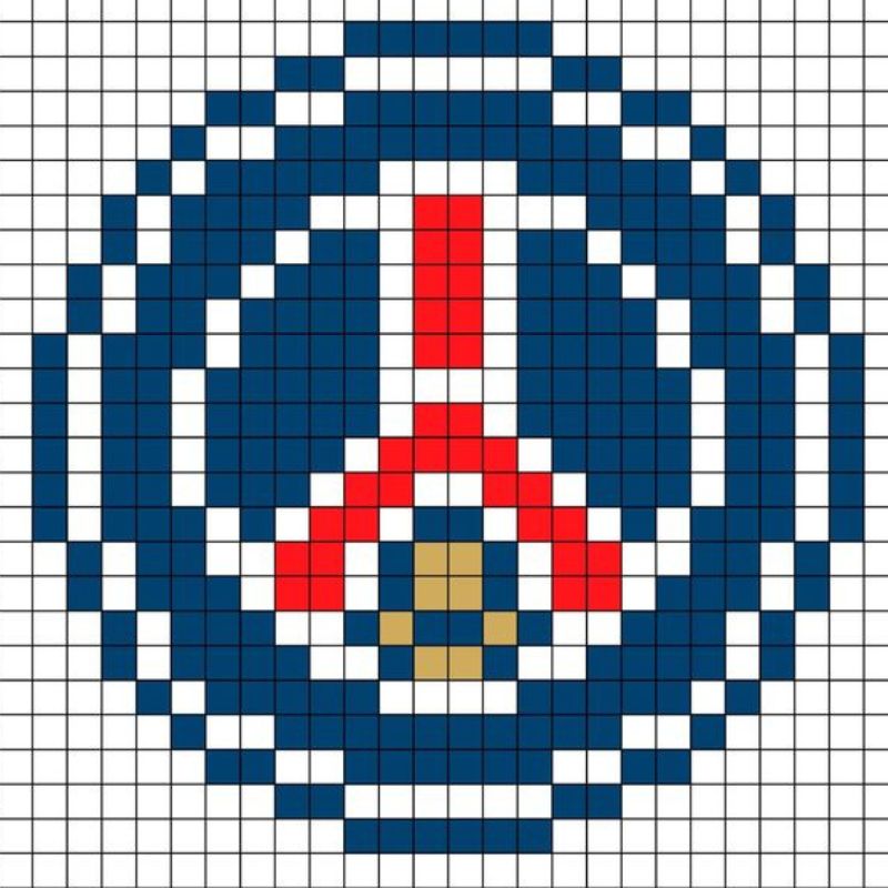 pixel art facile psg