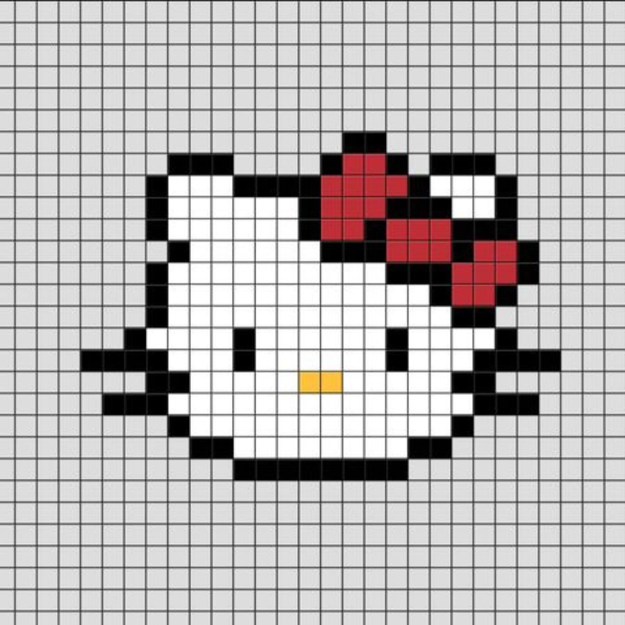 Pixel Art Kawaii Nourriture Mod le Coloriage Facile Dessin Imprimer