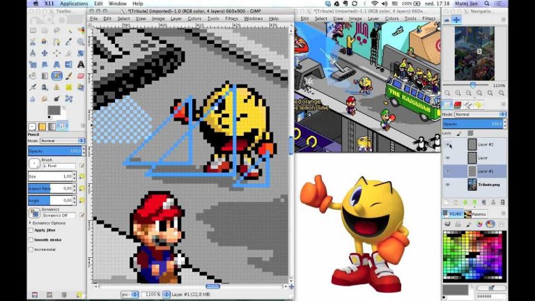 How to make a pixel art in Gimp