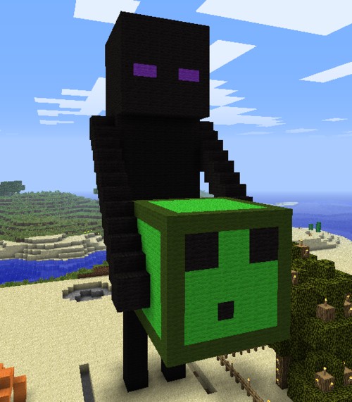 Pixel art Enderman
