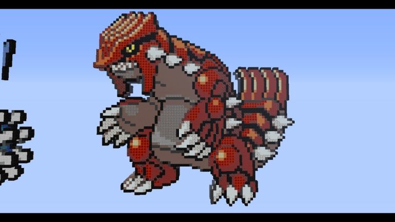 Pixel art Groudon