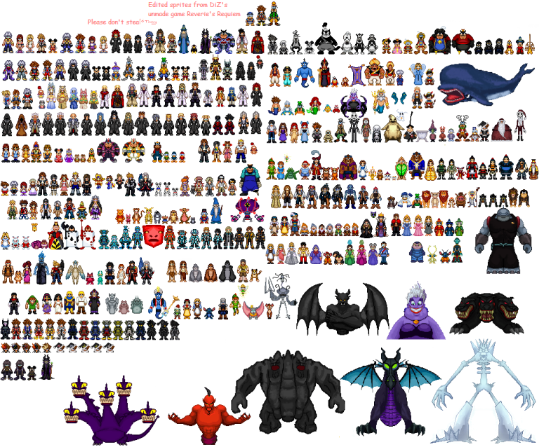 Pixel art Kingdom hearts