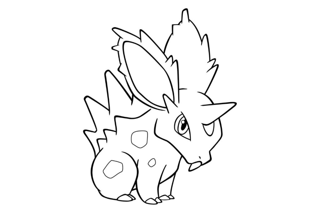 coloriage pokemon nidoran♂