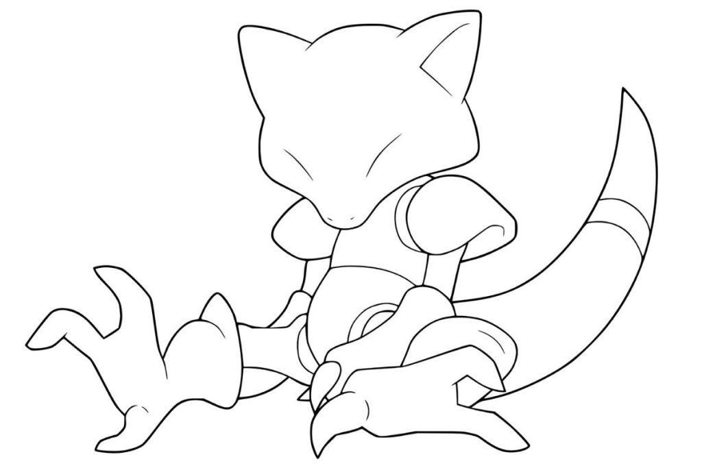 coloriage pokemon abra