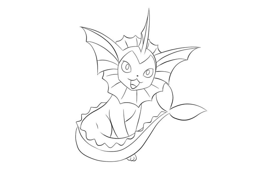 coloriage pokemon aquali