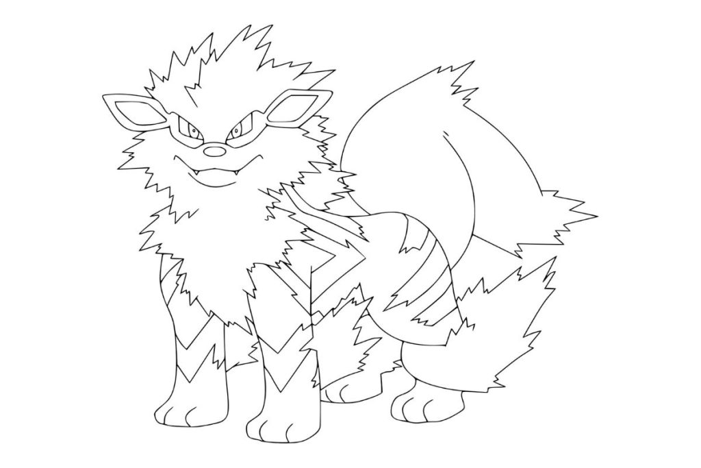 coloriage pokemon arcanin
