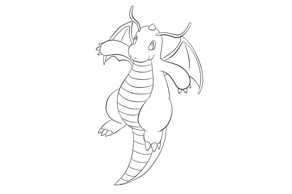 coloriage pokemon dracolosse