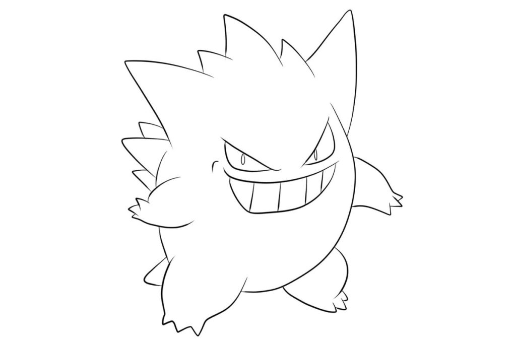 coloriage pokemon ectoplasma