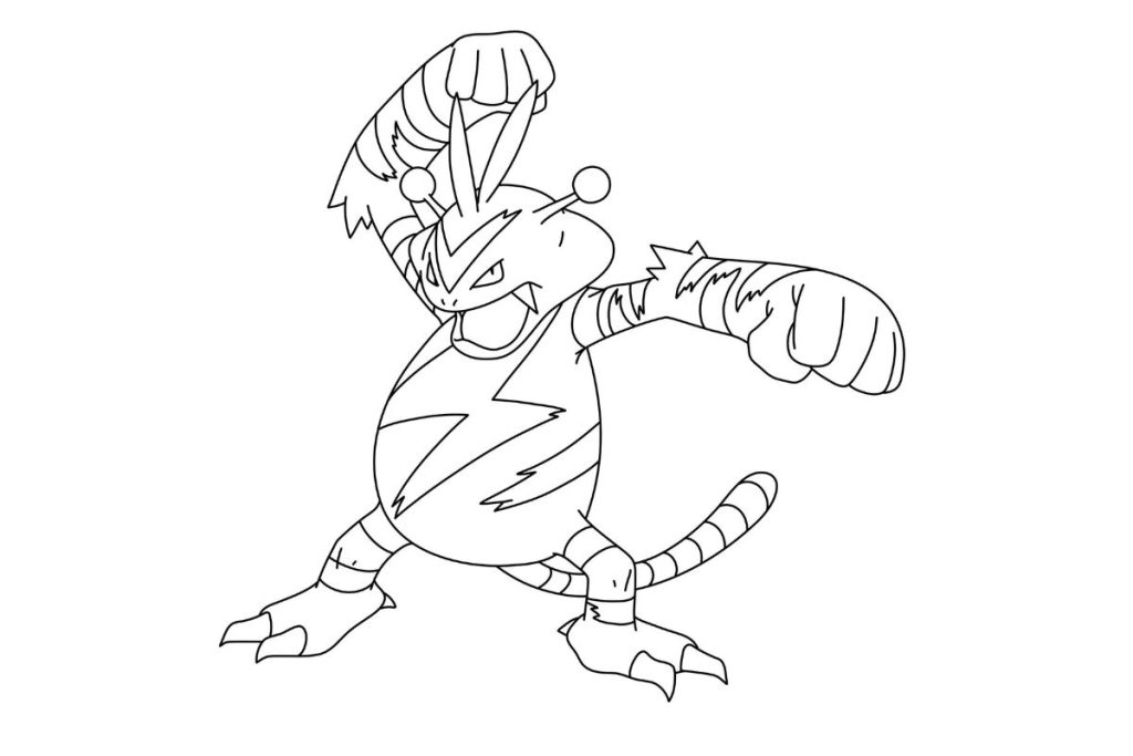 coloriage pokemon élektek