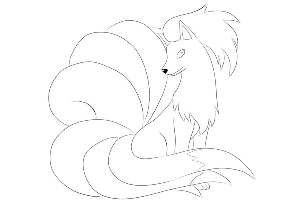 coloriage pokemon feunard