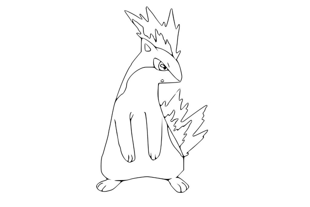 coloriage pokemon feurisson