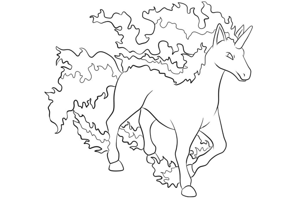 coloriage pokemon galopa