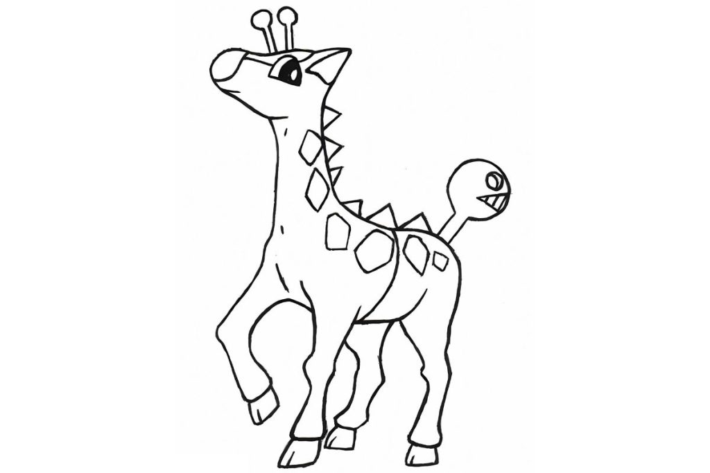 coloriage pokemon girafarig