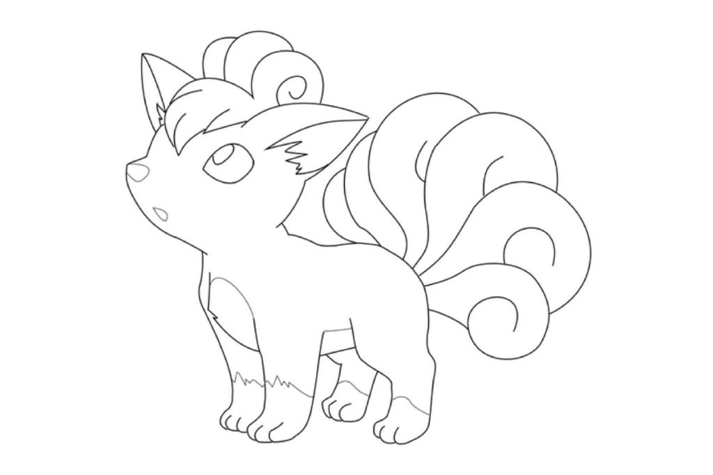 coloriage pokemon goupix