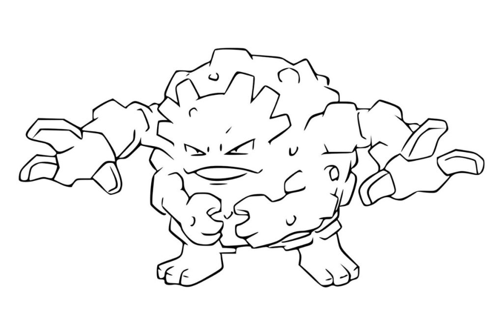 coloriage pokemon gravalanch