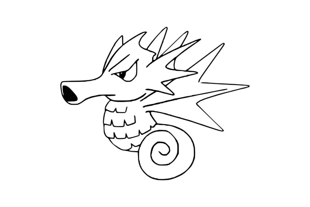 coloriage pokemon hypocéan