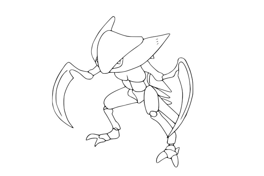 coloriage pokemon kabutops