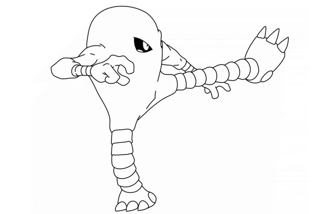 coloriage pokemon kicklee