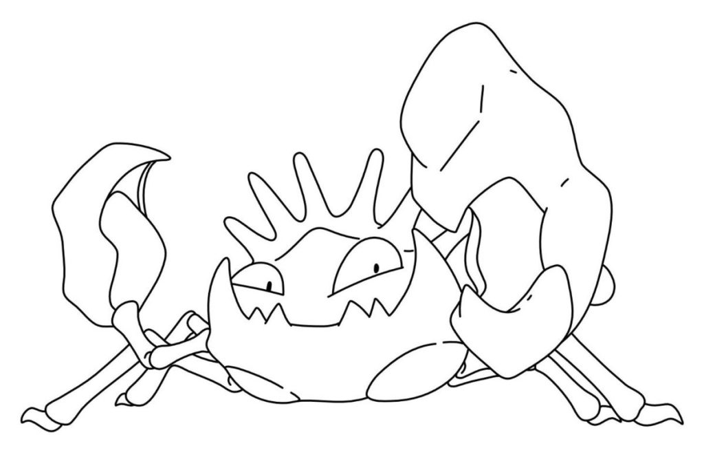 coloriage pokemon krabboss