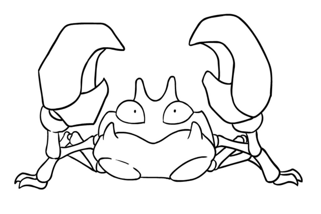coloriage pokemon krabby