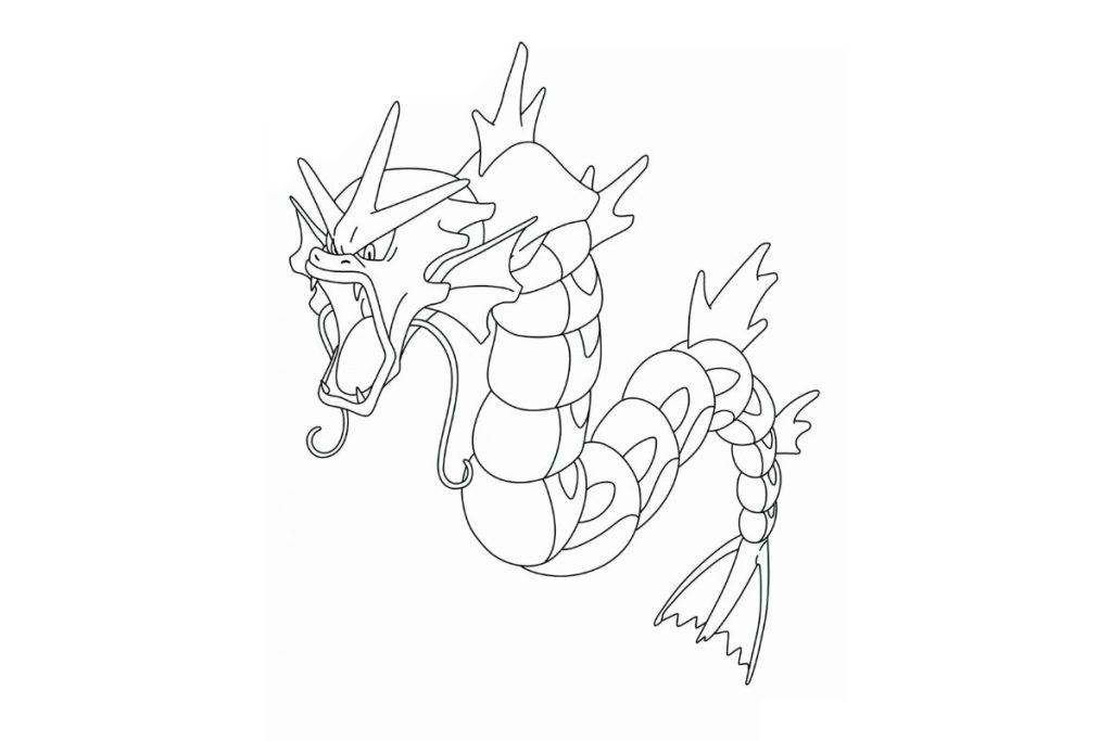 coloriage pokemon léviator