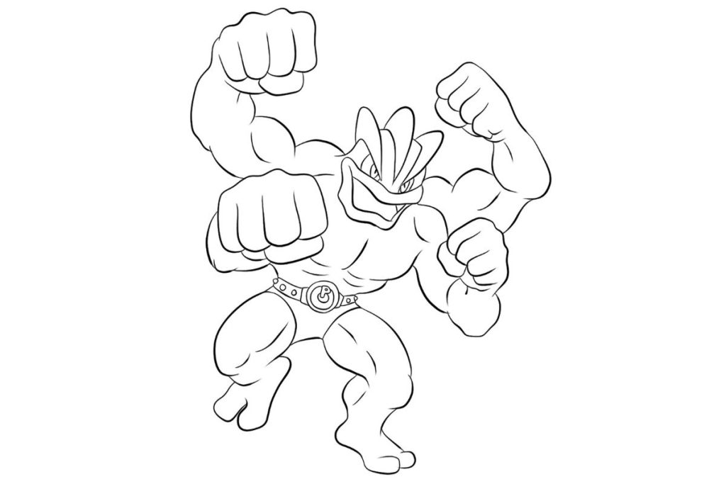coloriage pokemon mackogneur