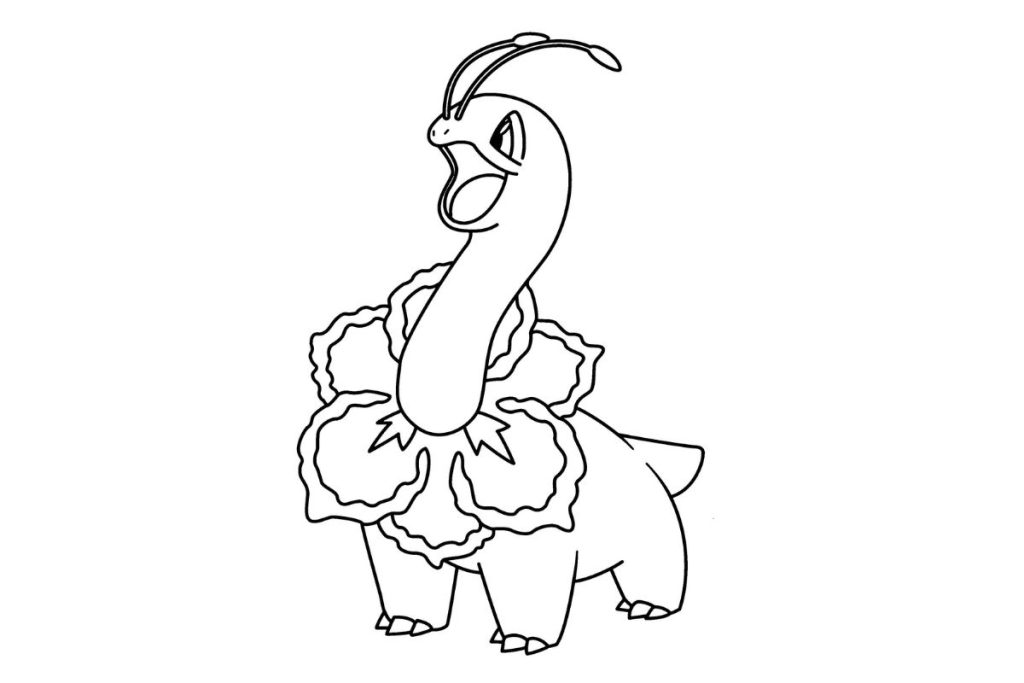 coloriage pokemon méganium