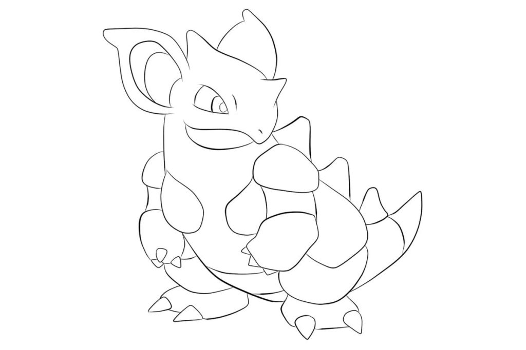 coloriage pokemon nidoqueen