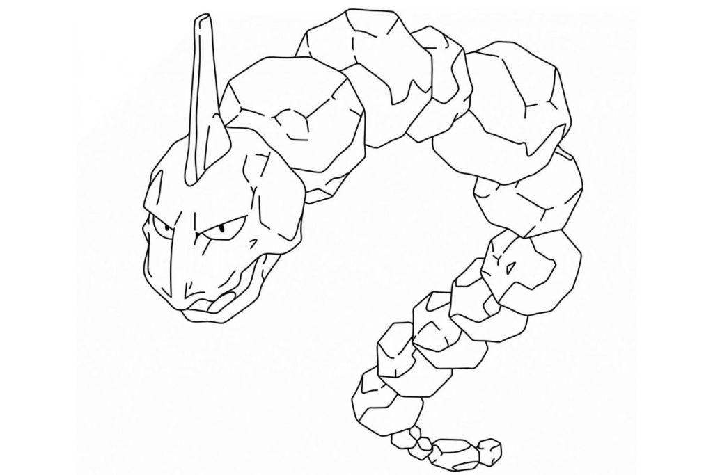 coloriage pokemon onix