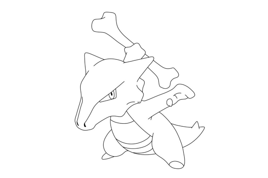 coloriage pokemon ossatueur