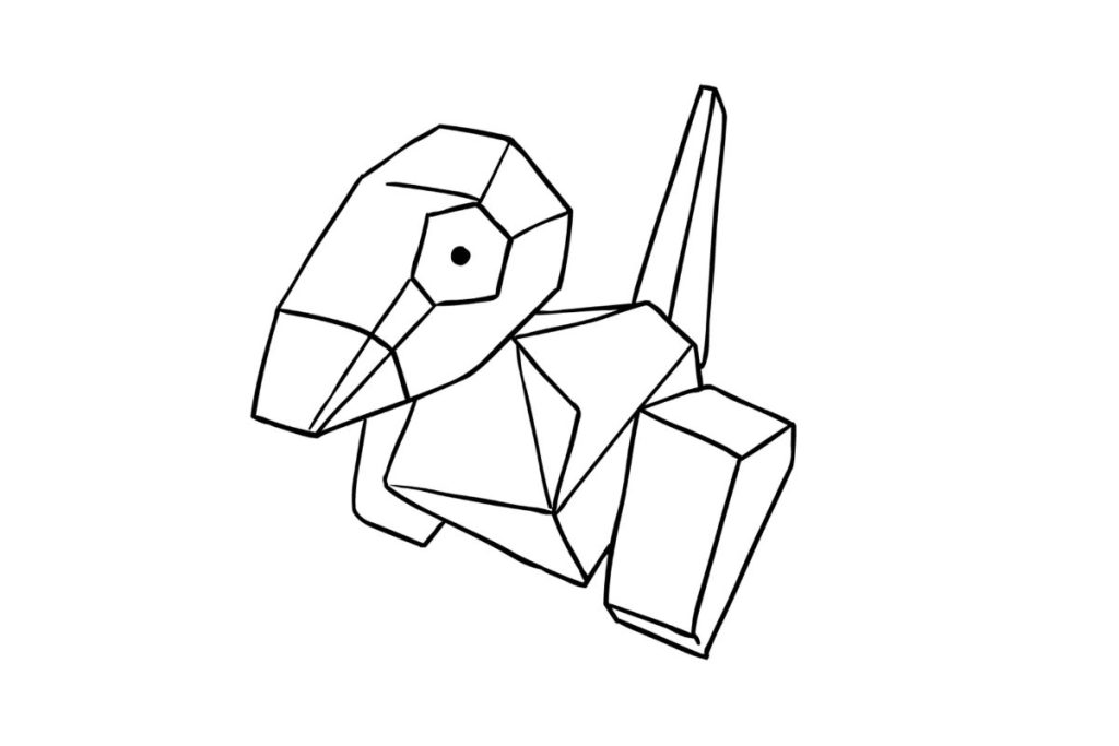 coloriage pokemon porygon