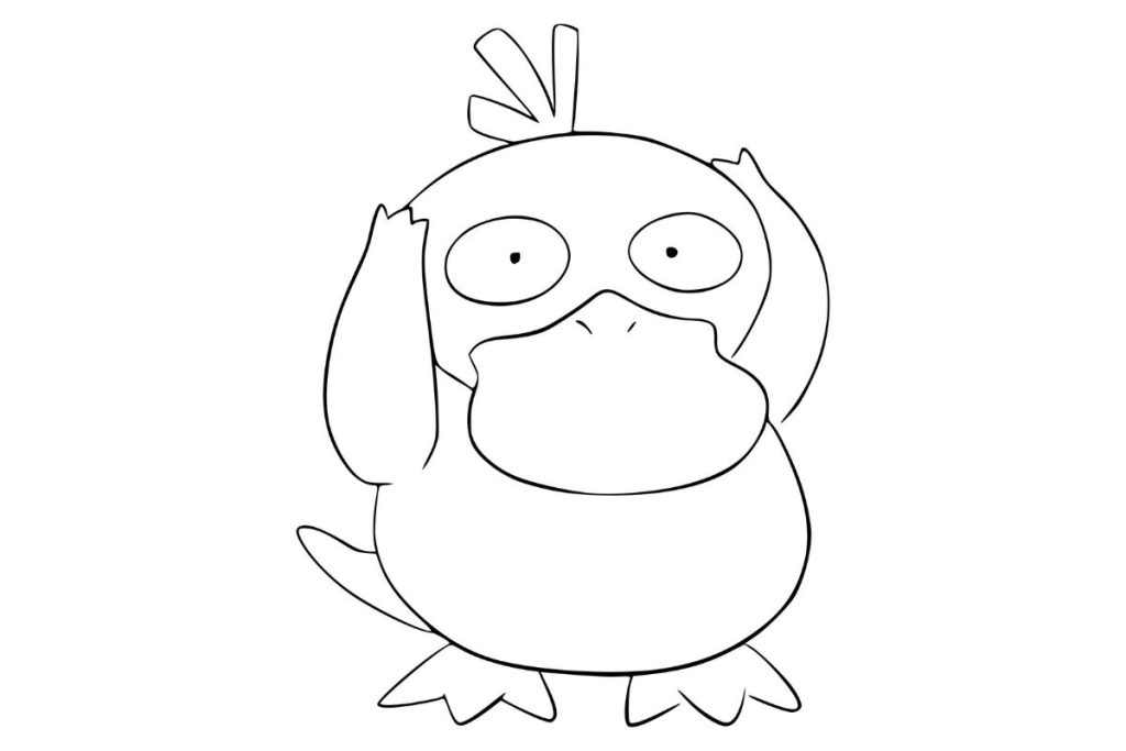 coloriage pokemon psykokwak