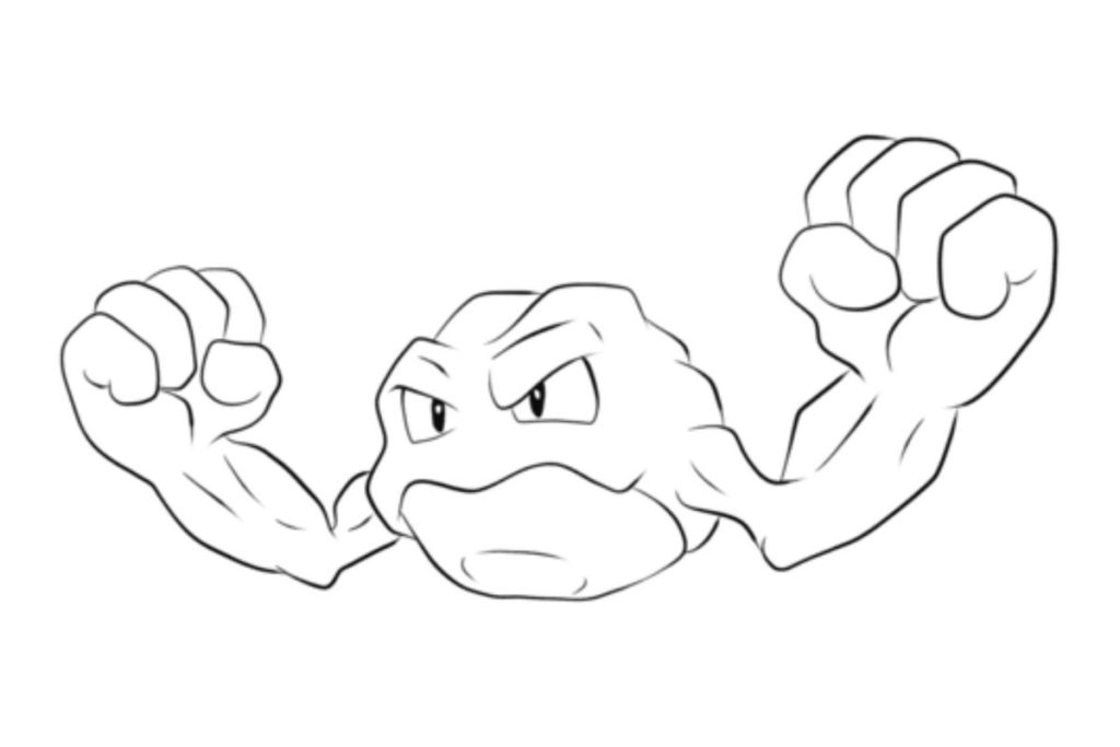 coloriage pokemon racaillou