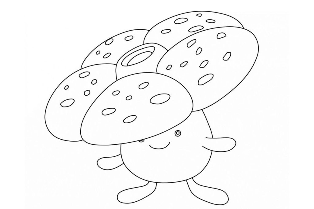 coloriage pokemon rafflesia